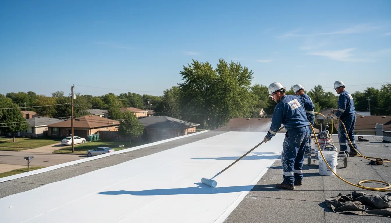 Commercial roof coating in Lake Village, IN near me